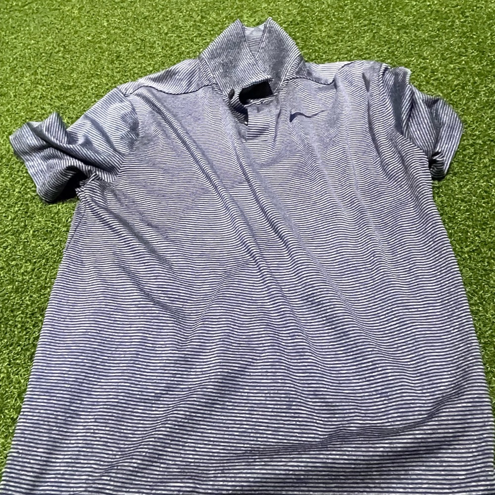 Nike Kids Polo Shirt. Navy Blue Kids Large
